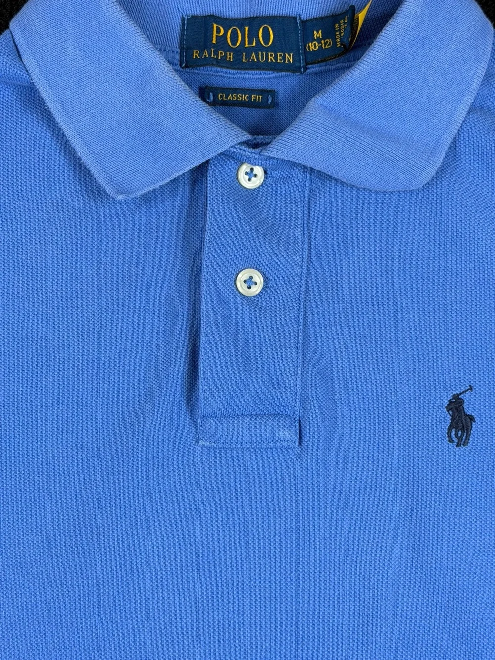 POLO Ralph Lauren The Iconic Mesh Polo Shirt Classic Fit - M (10-12)